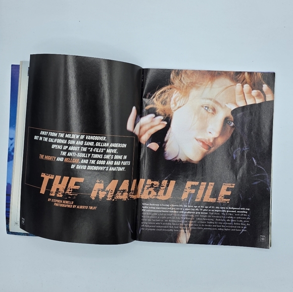 Vintage 1998 Movieline Magazine Gillian Anderson X-Files Issue - Picture 4 of 6